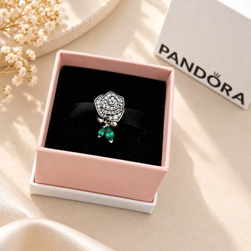 Charm Pandora Sparkling Rose in Bloom 793201C01 fullbox