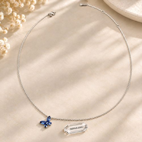 Ảnh thực tế dây chuyền Pandora 394232C01 Butterfly tại Laimut