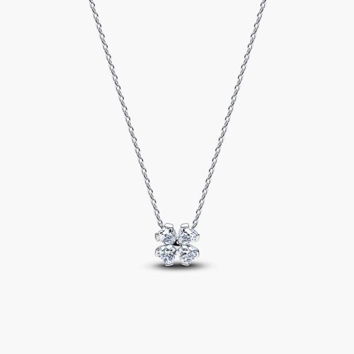 Dây chuyền Pandora Sparkling Lucky Clover 394502C01 bạc sterling đính Cubic Zirconia