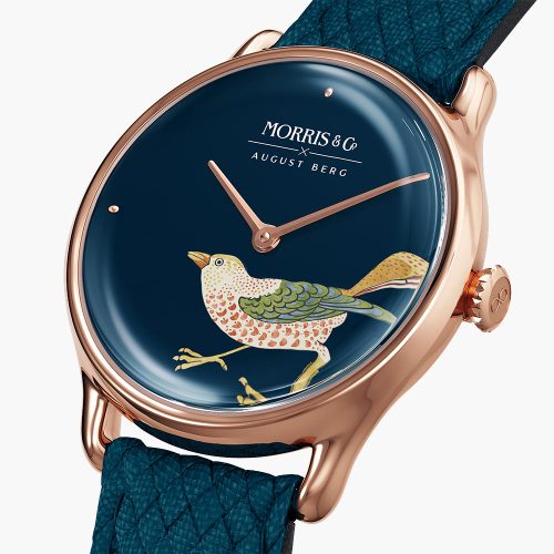 Đồng hồ August Berg Strawberry Thief Bird Indigo M1STB0630A16VID 30mm