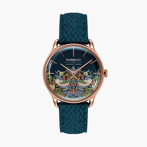 Đồng hồ August Berg Strawberry Thief Indigo M1ST0530A16VID 30mm