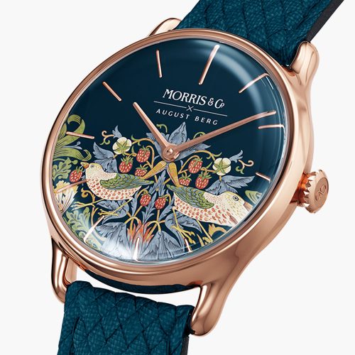 Đồng hồ August Berg Strawberry Thief Indigo M1ST0530A16VID 30mm