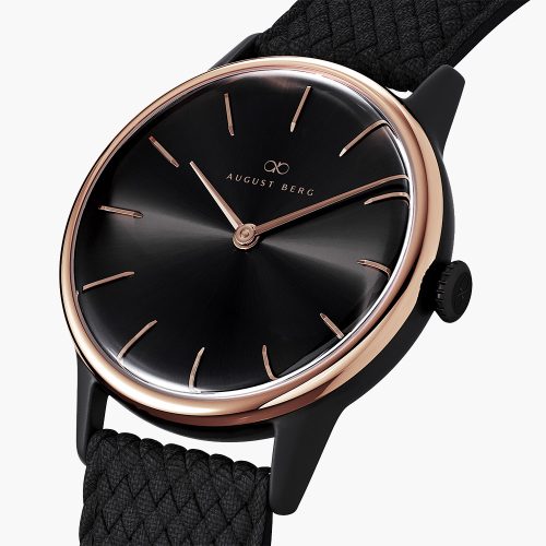 Ảnh 3D đồng hồ August Berg Serenity Noir Black 10232G01VBK 32mm