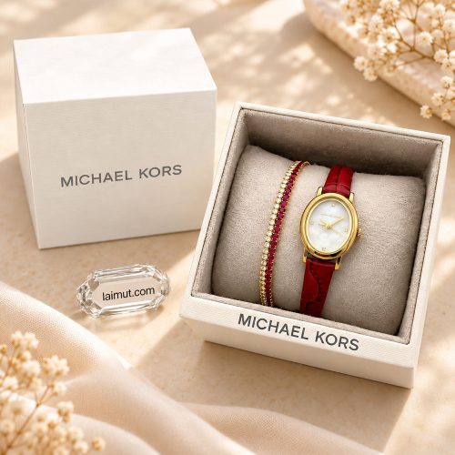Đồng hồ Michael Kors Maude Red MK7570SET fullbox