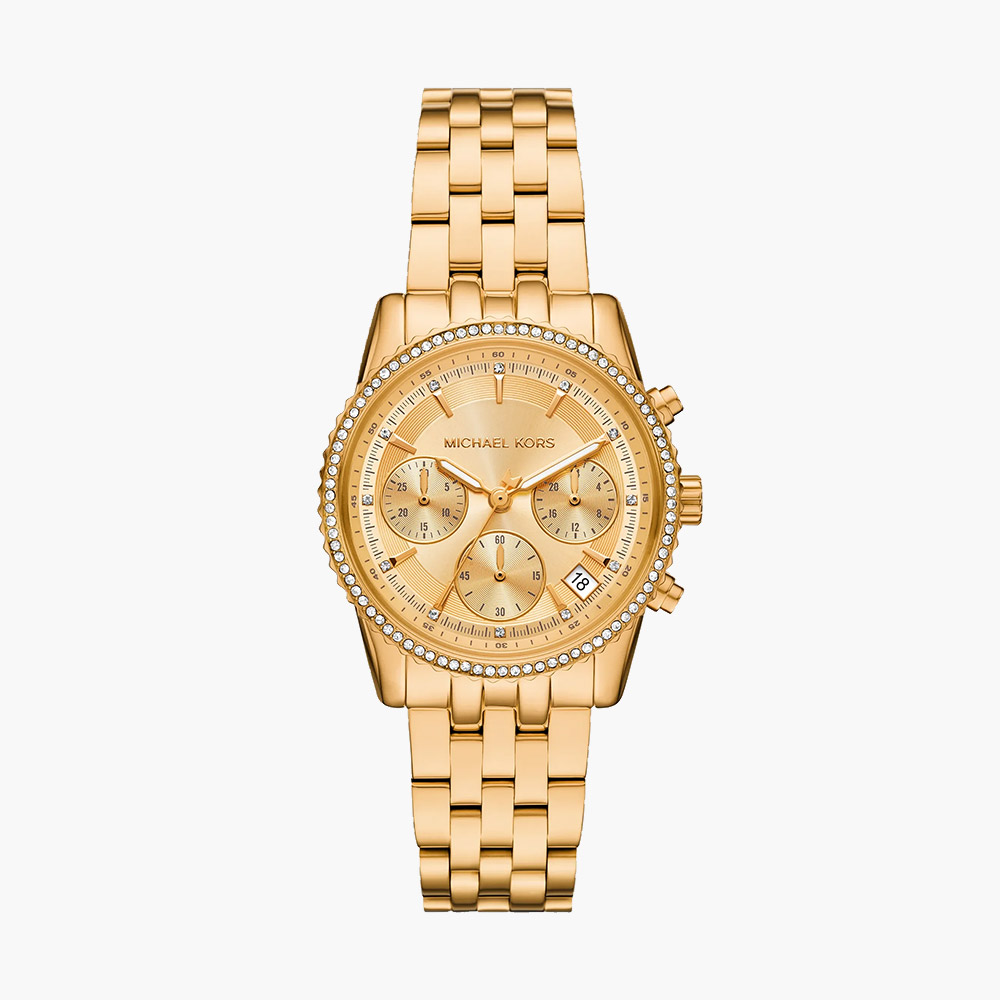 Đồng hồ Michael Kors Mini Bryant Pavé Gold-Tone MK7530 35mm