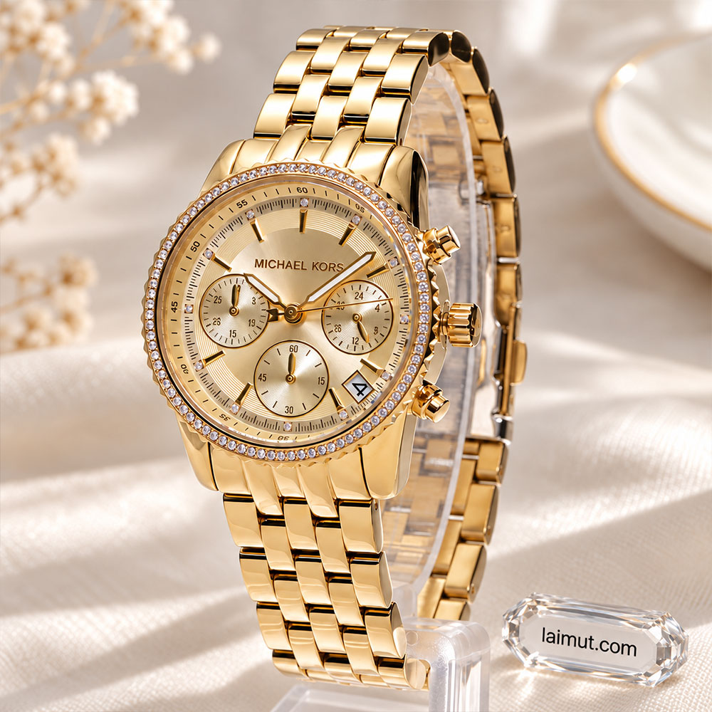 Ảnh thực tế đồng hồ Michael Kors Mini Bryant MK7530 tại Laimut