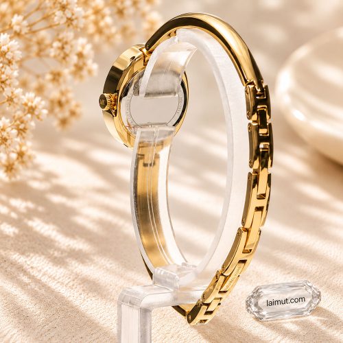 Mặt sau và khóa đồng hồ Michael Kors Petite Maude MK7593