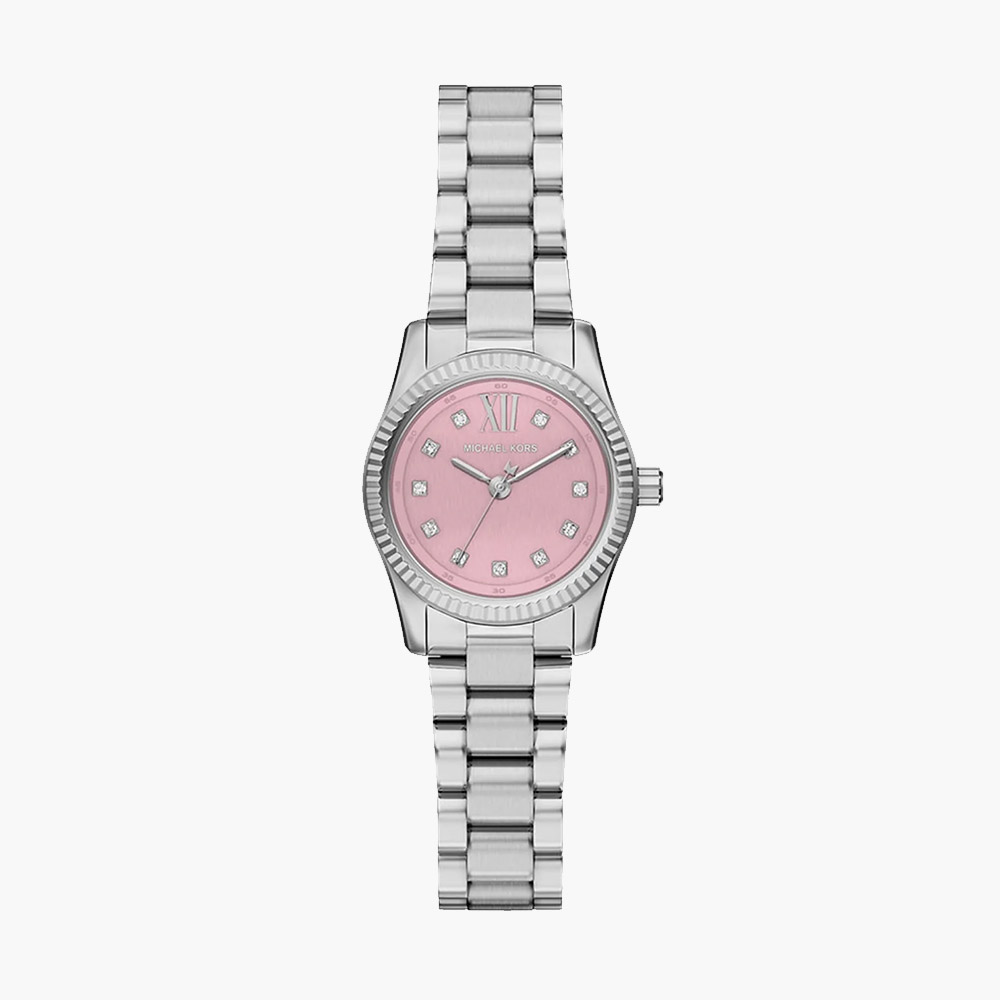 Đồng hồ Michael Kors Petite Lexington Pavé Silver-Tone MK4996 26mm