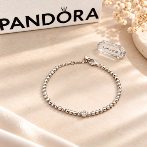 Ảnh thực tế lắc tay Pandora Beads & Sparkling Stone 594822C01 tại Laimut