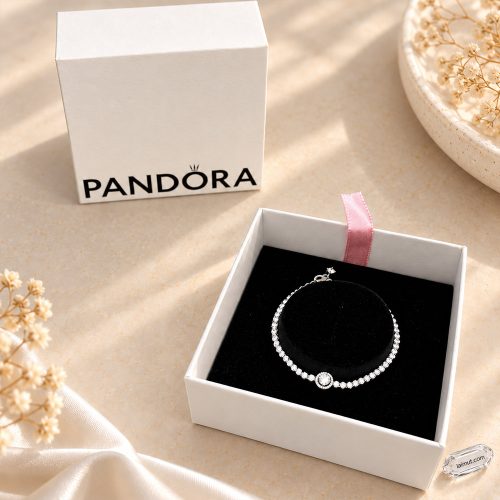 Lắc tay Pandora Sparkling Halo Tennis 599416C01 fullbox