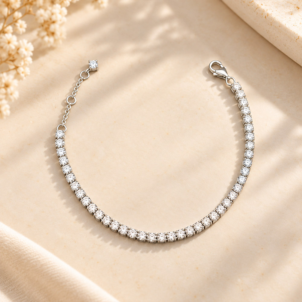 Ảnh thực tế lắc tay Pandora Sparkling Tennis 591469C01 tại Laimut