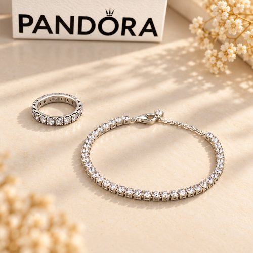 Ảnh thực tế lắc tay Pandora Sparkling Tennis 591469C01 tại Laimut