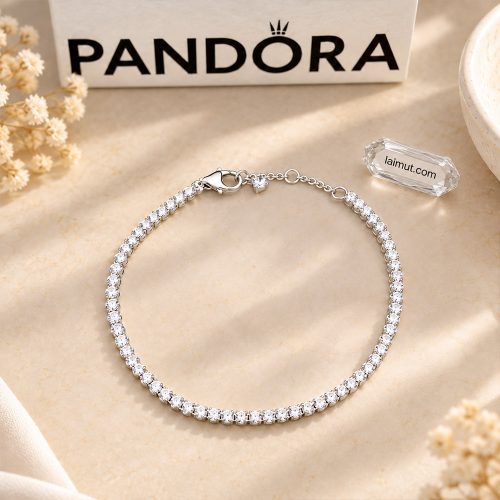 Ảnh thực tế lắc tay Pandora Sparkling Tennis 593927C01 tại Laimut