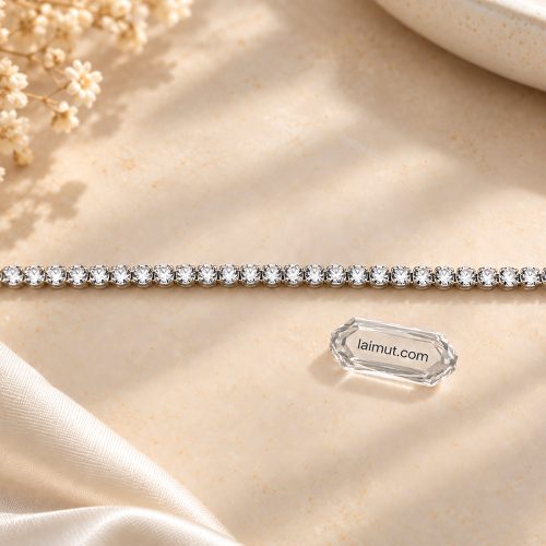 Cận cảnh lắc tay Pandora Sparkling Tennis 593927C01
