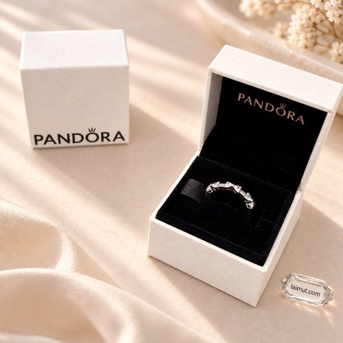 Nhẫn Pandora Bow Station 194233C01 fullbox