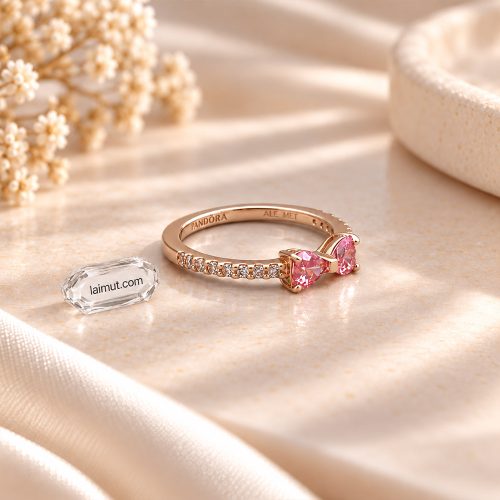 Cận cảnh nhẫn Pandora Sparkling Bow 183510C01