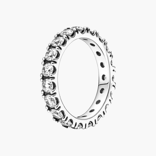 Nhẫn Pandora Sparkling Row Eternity 190050C01 bạc sterling đính Cubic Zirconia