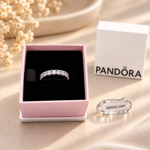 Nhẫn Pandora Sparkling Row Eternity 190050C01 fullbox