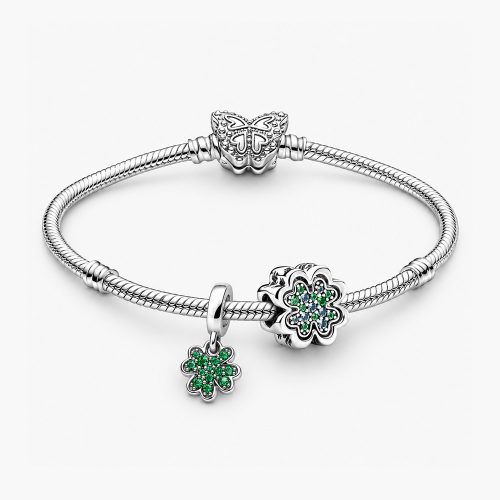 Vòng Pandora mix charm Double Fortune