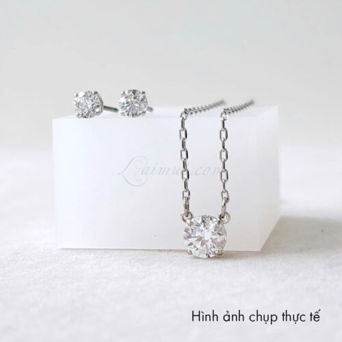 Bộ Trang Sức Swarovski Rhodium Stilla Attract Set 5113468