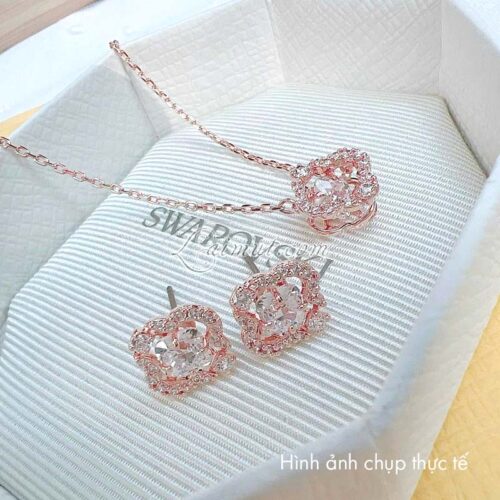 Bộ Trang Sức Swarovski Cỏ 4 Lá Sparkling Dance Set 5642930