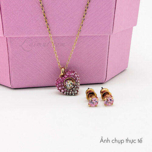 Bộ trang sức Swarovski 5683574 chính hãng | Hyperbola Set | Laimut | Ảnh chụp thực tế chụp cận