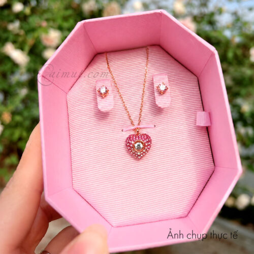 Bộ trang sức Swarovski 5683574 chính hãng | Hyperbola Set | Laimut | Ảnh chụp thực tế | Fullbox