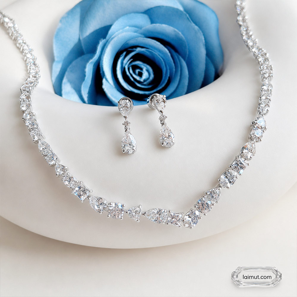 Bộ trang sức Swarovski 5674306 chính hãng | Mesmera set | Laimut | Ảnh chụp thực tế