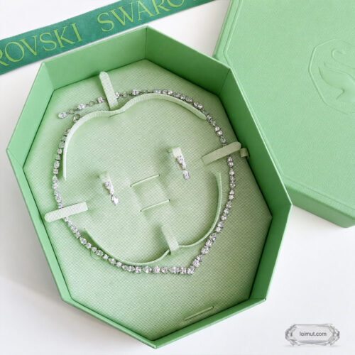 Bộ trang sức Swarovski 5674306 chính hãng | Mesmera set | Laimut | Ảnh chụp thực tế