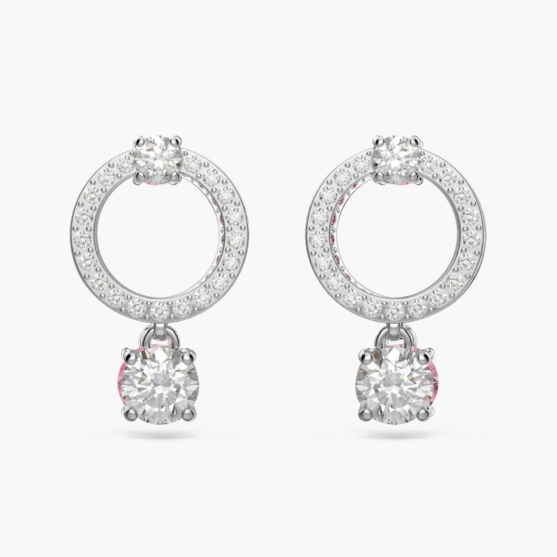 Bông Tai Swarovski Chính Hãng Attract Hoop Earrings 5563278