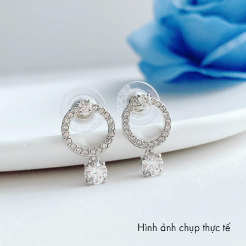 Bông Tai Swarovski Chính Hãng Attract Hoop Earrings 5563278