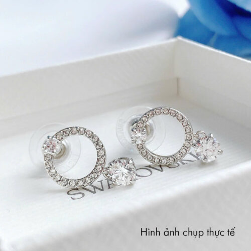 Bông Tai Swarovski Chính Hãng Attract Hoop Earrings 5563278