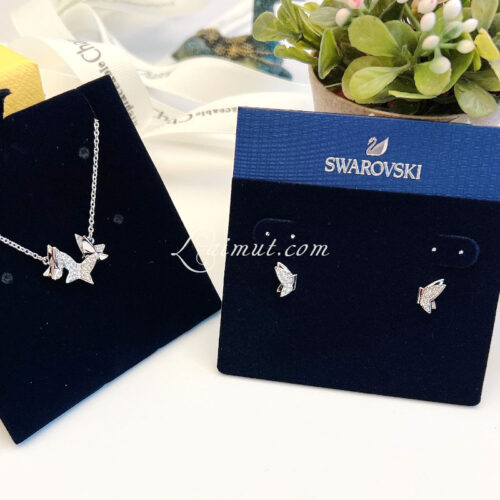Bông Tai Swarovski Butterfly Lilia Stud Earrings 5636424, 5636427