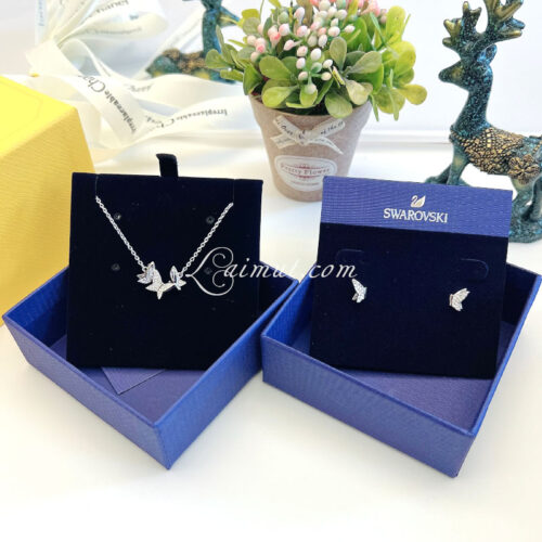 Bông Tai Swarovski Butterfly Lilia Stud Earrings 5636424, 5636427