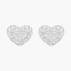 Bông Tai Swarovski Trái Tim Chính Hãng Heart Stud Earrings 5109990