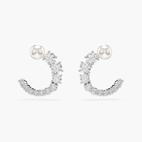 Bông Tai Swarovski Chính Hãng Matrix Hoop Earrings 5692260