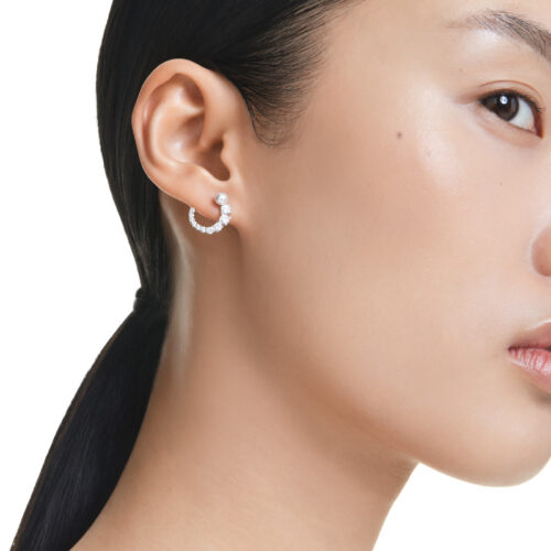 Bông Tai Swarovski Chính Hãng Matrix Hoop Earrings 5692260
