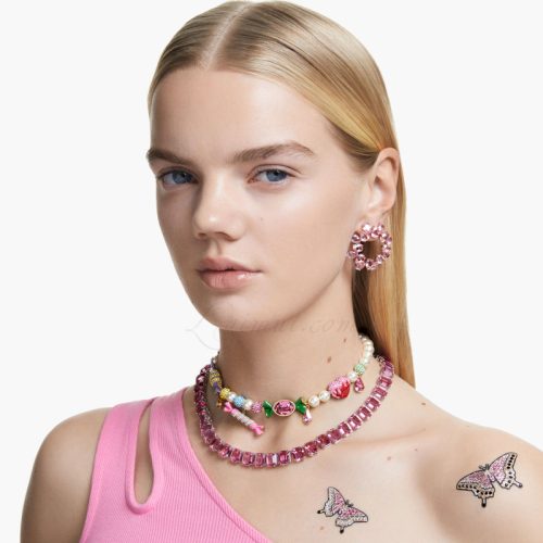 Bông Tai Swarovski Pear Cut Millenia Hoop Earrings 5614932