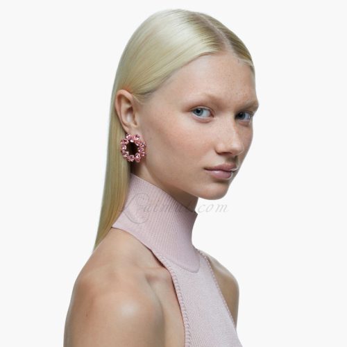Bông Tai Swarovski Pear Cut Millenia Hoop Earrings 5614932