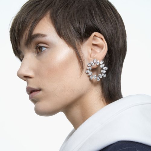 Bông Tai Swarovski Pear Cut Millenia Hoop Earrings 5601509