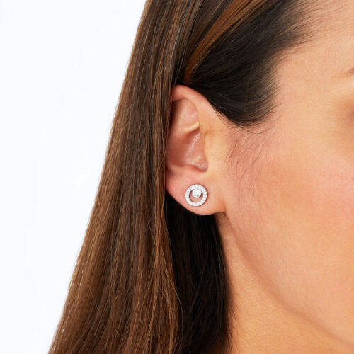 Bông Tai Swarovski Creativity Circle Pierced Earrings 5201707
