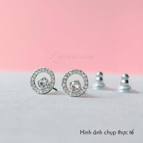 Bông Tai Swarovski Creativity Circle Pierced Earrings 5201707