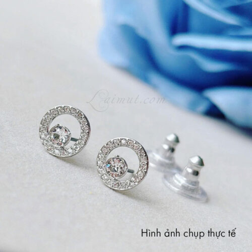 Bông Tai Swarovski Creativity Circle Pierced Earrings 5201707