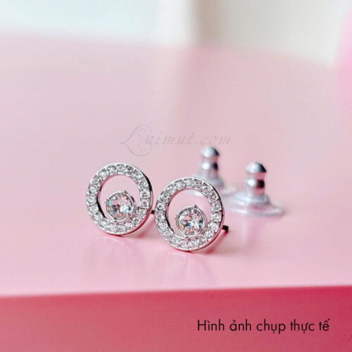 Bông Tai Swarovski Creativity Circle Pierced Earrings 5201707