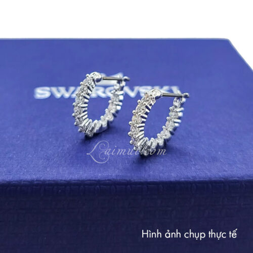Hoa Tai Swarovski Chính Hãng Matrix Vittore Hoop Earrings 5562126 5633866