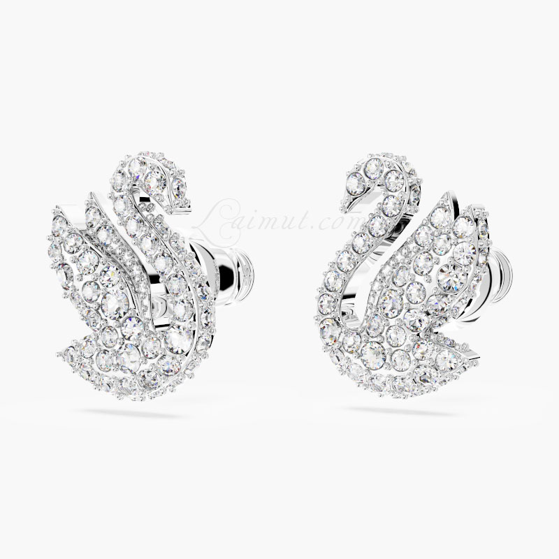 Bông Tai Thiên Nga Swarovski Chính Hãng Iconic Swan Stud Earrings 5647873