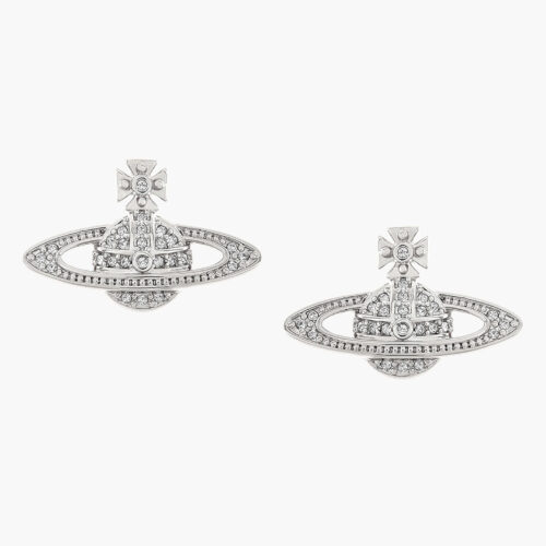 Bông Tai Vivienne Westwood Chính Hãng Mini Bas Relief Earrings 8050889135029