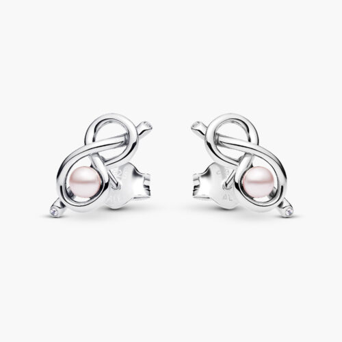 Bông tai Pandora 293761C01 chính hãng | Infinity Knot Stud Earrings | Laimut