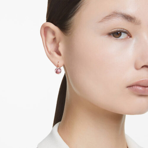 Bông tai Swarovski 5662114 chính hãng | Bella V Drop Earrings | Laimut | Ảnh mẫu đeo