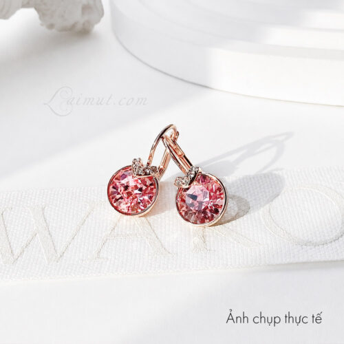 Bông tai Swarovski 5662114 chính hãng | Bella V Drop Earrings | Laimut | Ảnh chụp thực tế 01